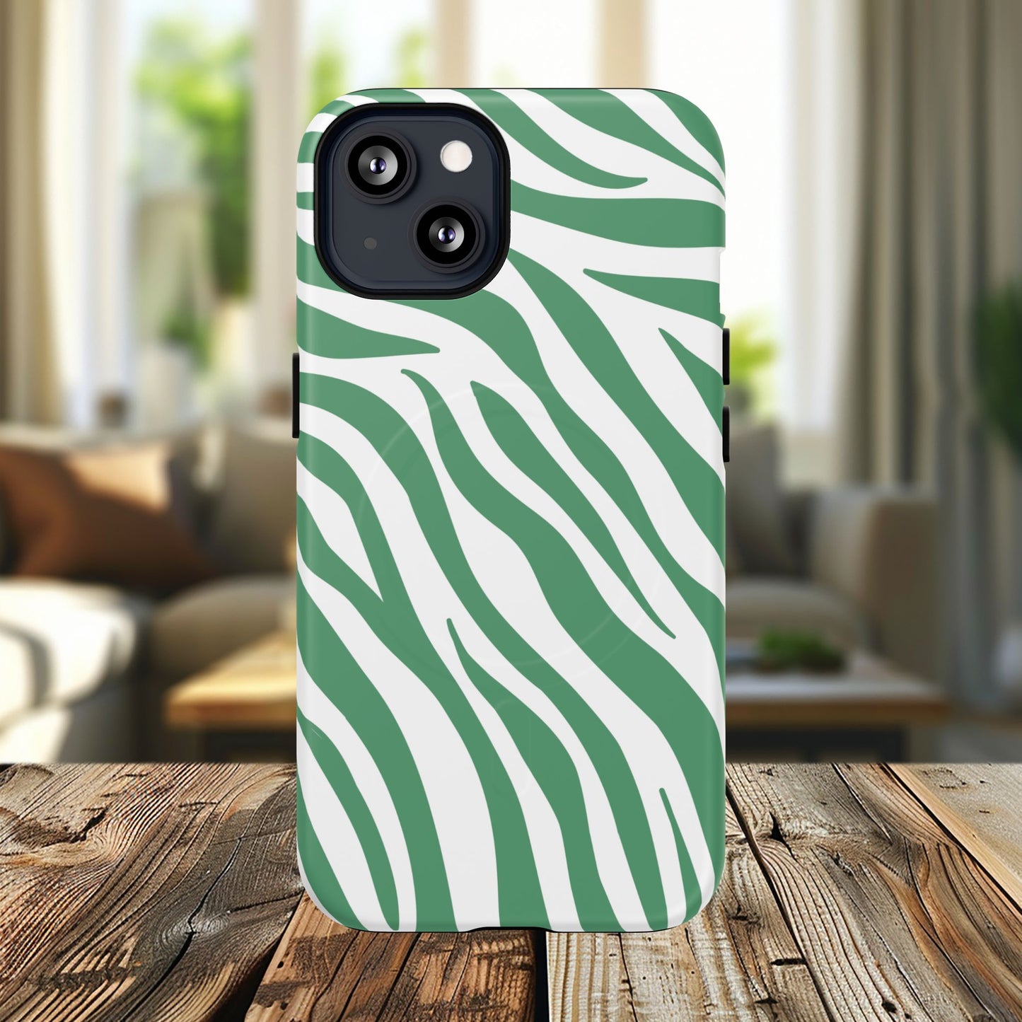 Trendy Zebra Print iPhone Case, Stylish Tough Magnetic Case for iPhone, Animal Print Accessory, Unique iPhone Cover, Gift for Animal Lovers