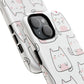 Cute Kawaii Cat Tough Magnetic iPhone Case, Cute Cat Lover Gift, Kawaii iPhone Cover, Tough iPhone Case, Unique Pet Themed Accessory,