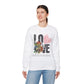 Love Always Gildan Crewneck Sweatshirt - Floral Design for Couples