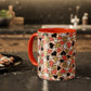 Heart Patterned Coffee Mug - Colorful Love Design, Perfect for Gifts & Celebrations