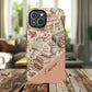 Persoonalized Vintage Book Lover's Tough Magnetic iPhone Case, Literary Gifts, Floral Design, Bookish Aesthetic, Unique Gift for Readers, Protective Case
