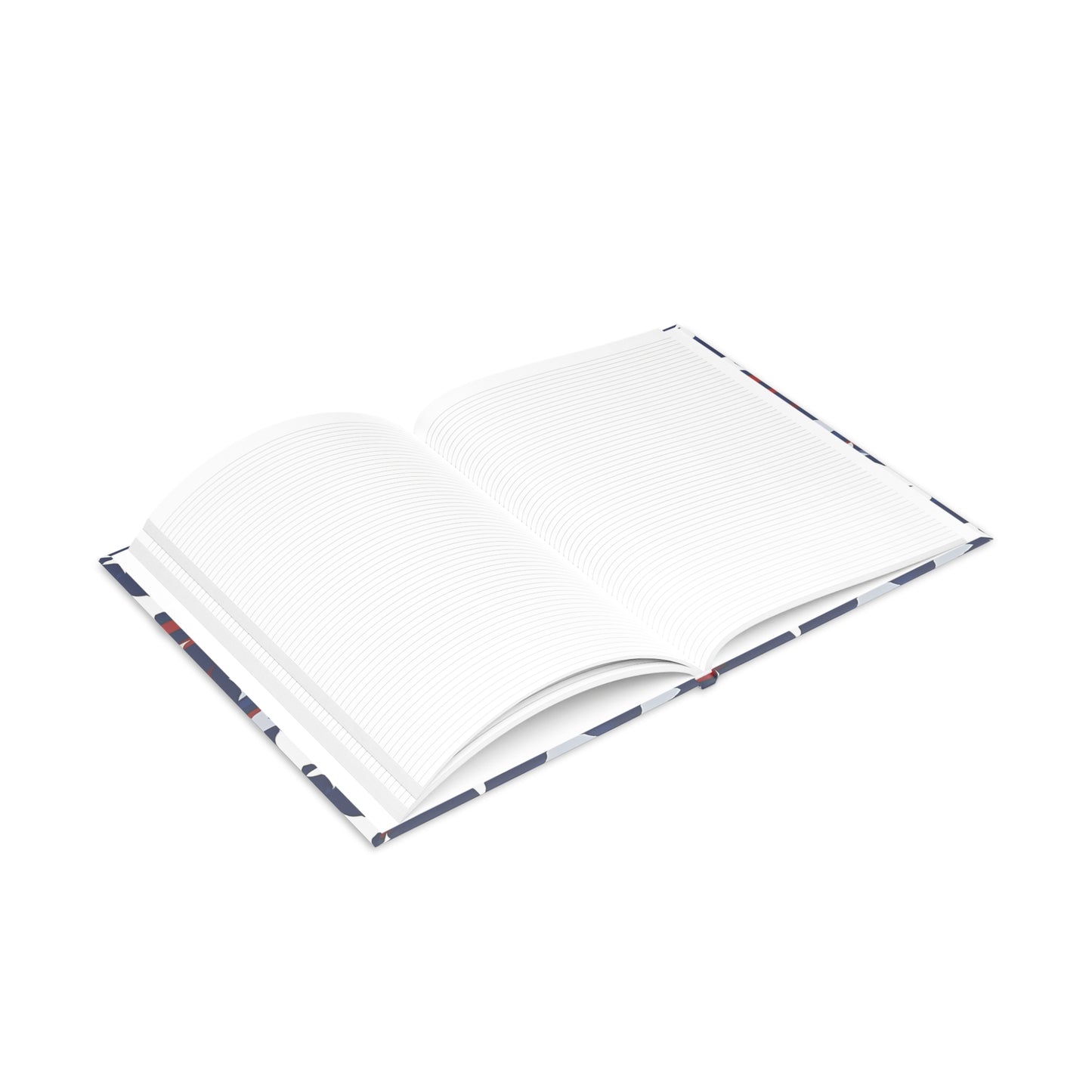 Patriotic Waves Hardcover Notebook with Puffy Covers