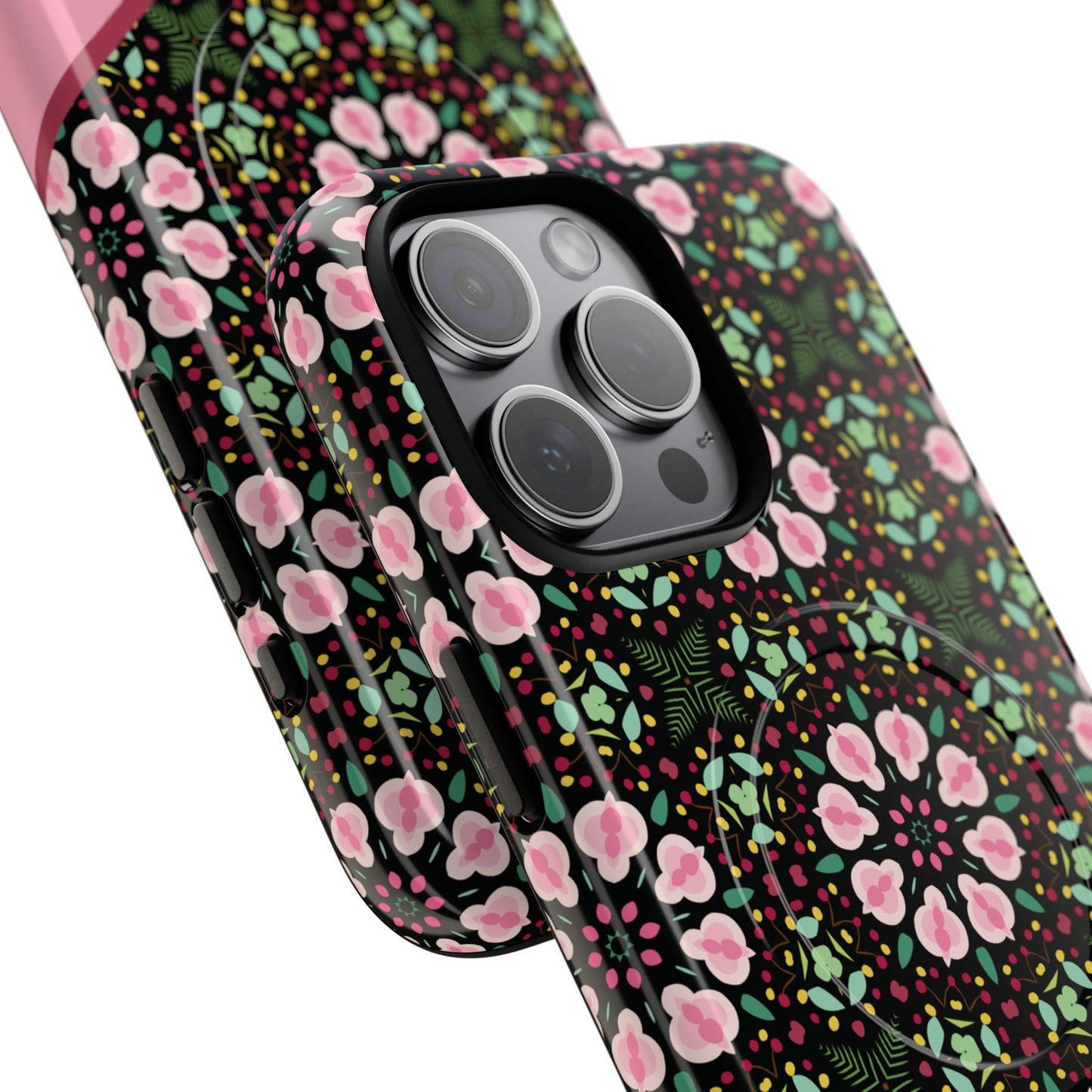 Personalized Twilight Petal Tapestry Floral Tough Magnetic MagSafe® iPhone Case, Durable iPhone Protector, Unique Gift for Her, Stylish Tech Accessories.
