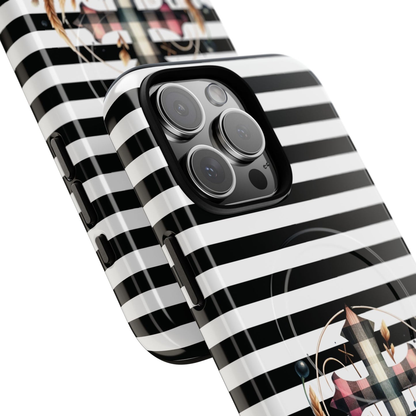 Striped in His Glory iPhone Case, Tough Magnetic Phone Protector, MagSafe iPhone Cover, Durable Case for Everyday Use, Gift for Nature Lovers, Vibrant Design.