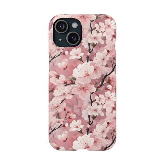 Cherry Blossom Slim Phone Cases for iPhone and Samsung