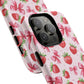 Strawberry Blush Coquette Magnetic Tough iPhone Cases - Funky Fruit Cases, Floral iPhone Cover, Trendy Gifts, iPhone Accessories, Strawberry Lover