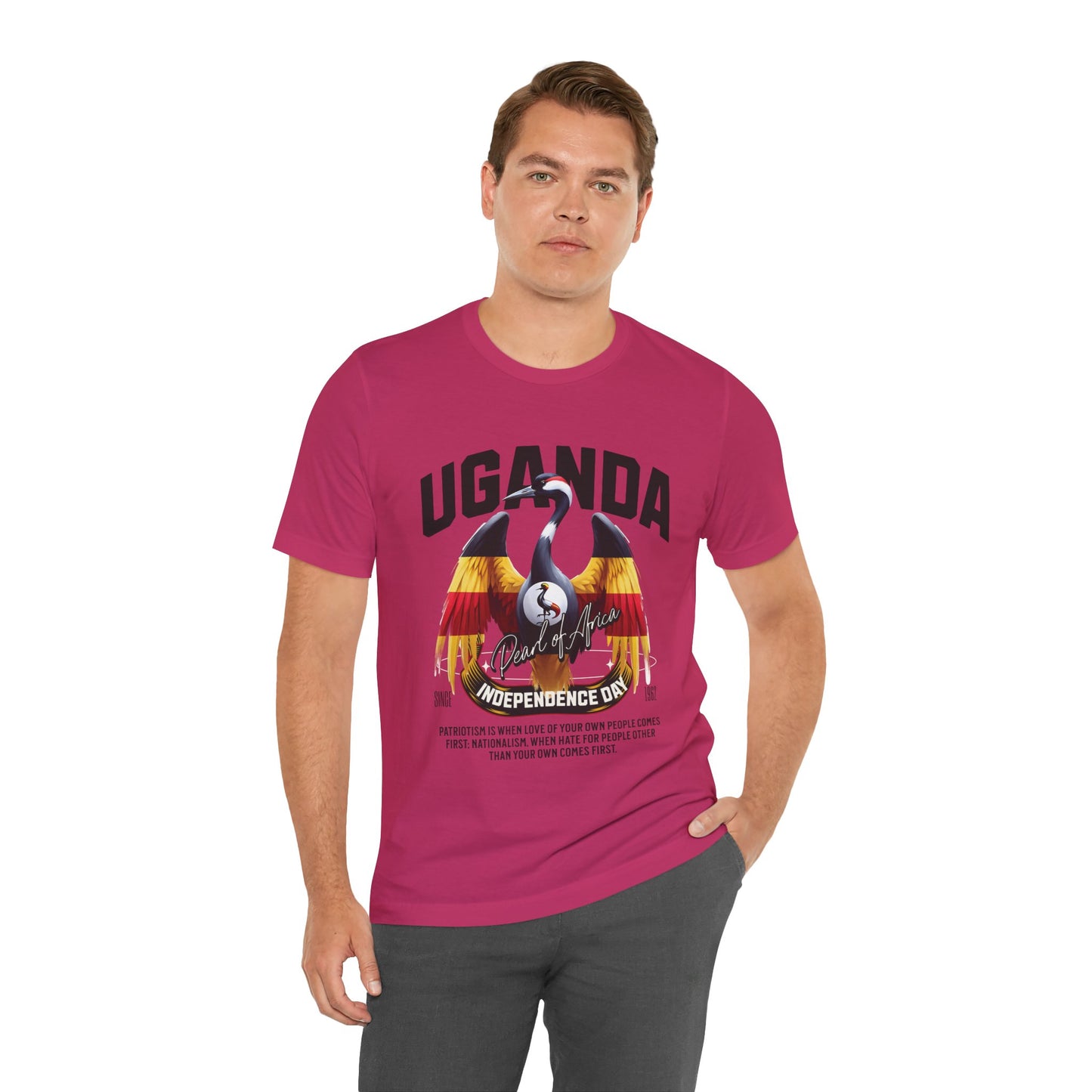 Uganda Independence Day Unisex Jersey Short Sleeve Tee