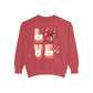 LOVE  Coquette Unisex Comfort Colors Garment-Dyed Sweatshirt