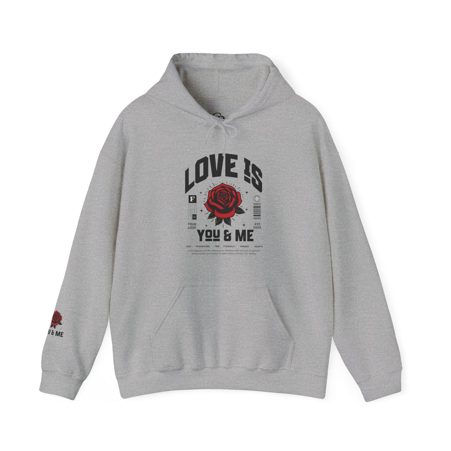 You and Me Unisex Gildan Hoodie Sweatshirt