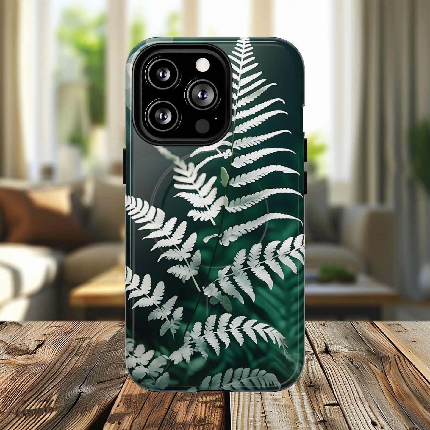 Elegant Fern Design Phone Case, Tough iPhone Cover, Nature Lover Gift, Botanical Phone Protector, Eco-Friendly Accessory