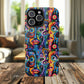Psychedelic Visions Vibrant Art iPhone and Samsung Phone Case - Stylish Tough Case for Artists & Creatives.