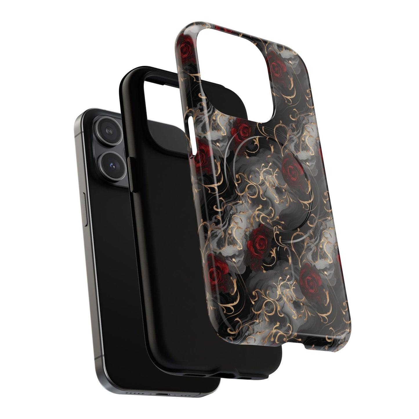 Elegant Floral Tough iPhone Magnetic Cases, iPhone Protection, Unique iPhone Covers, Stylish Mobile Accessories, Gift for Her