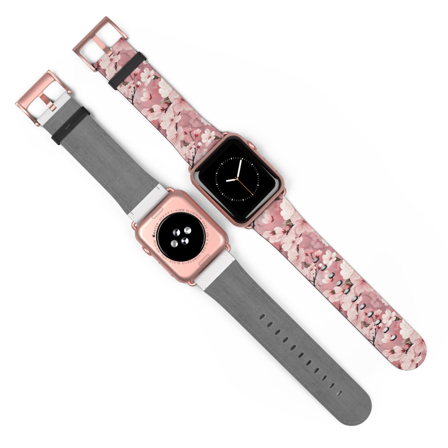 Cherry Blossom Floral Floral Watch Band - Elegant Design.