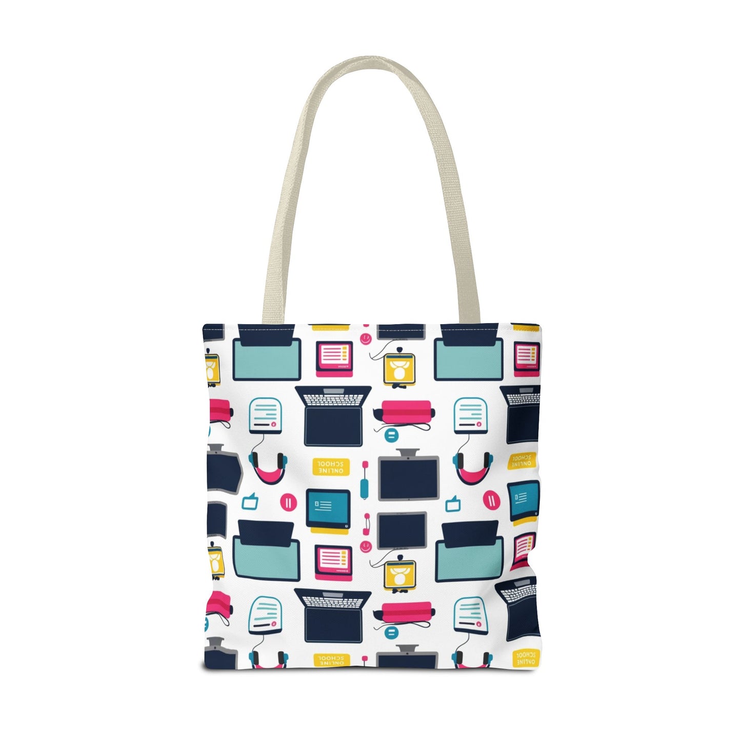 Techie Tote Bag - Stylish Personalized Tote for Students, Gift for Tech Lovers, Eco-Friendly Shopping Bag, Back to School.