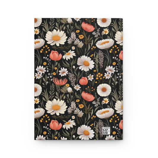 Blossom Elegance: Noir Garden Hardcover Journal (PY)