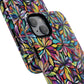 Prism Petal Burst Tough Magnetic iPhone Case, Colorful iPhone Case, Unique Gift for Flower Lovers, Stylish stained Glass Accessory