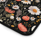 Blossom Elegance: Noir Garden Desk Mat