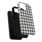 Black and White Gingham Phone Case, Tough Magnetic Cases, Stylish Phone Cover, Gift for Her, Trendy Phone Accessory, Checkered Print