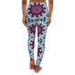 "Mystic Garden Tie and Dye Leggings" Women's Casual Spandex Leggings (AOP)