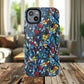 Colorful Floral Phone Case, Tough Magnetic Phone Cover, Durable Tech Accessory, Unique Gift for Her, Vibrant Smartphone Case
