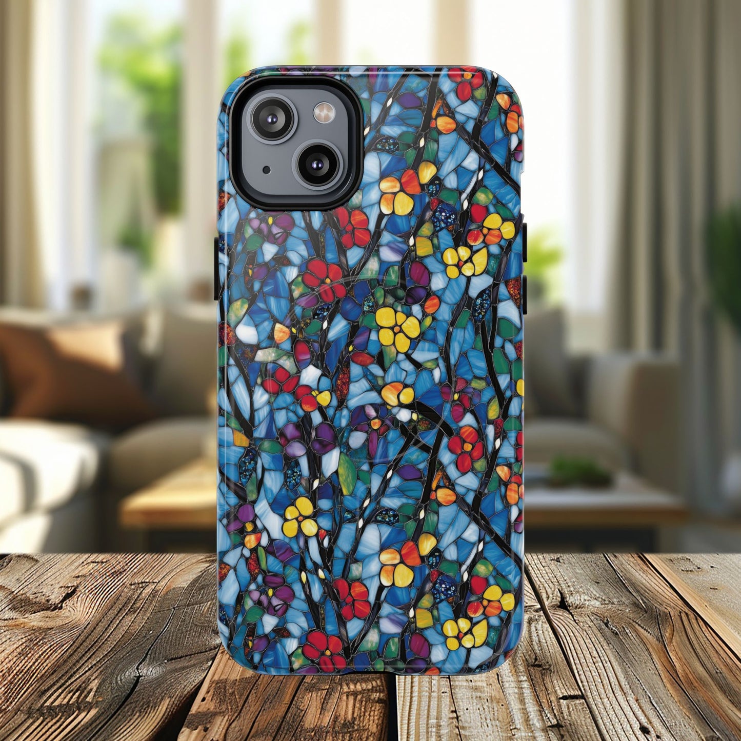 Colorful Floral Phone Case, Tough Magnetic Phone Cover, Durable Tech Accessory, Unique Gift for Her, Vibrant Smartphone Case
