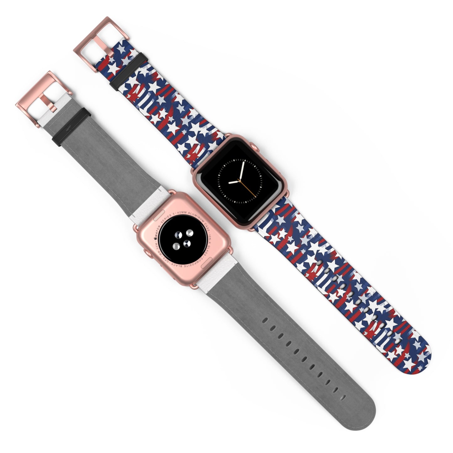 Patriotic Waves - Red, White & Blue Stars | USA Flag Design
