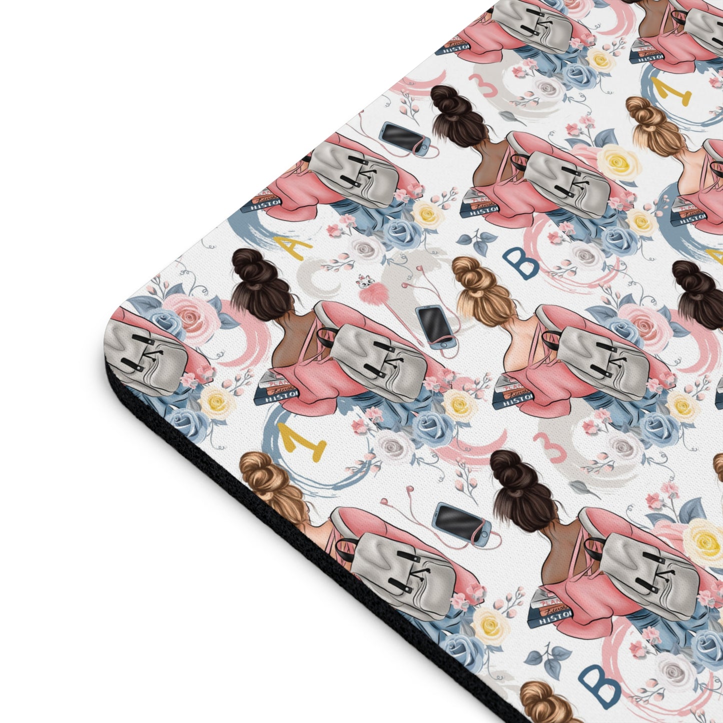 Study Chic Mouse Pad - Floral & Fun Design for Home Office