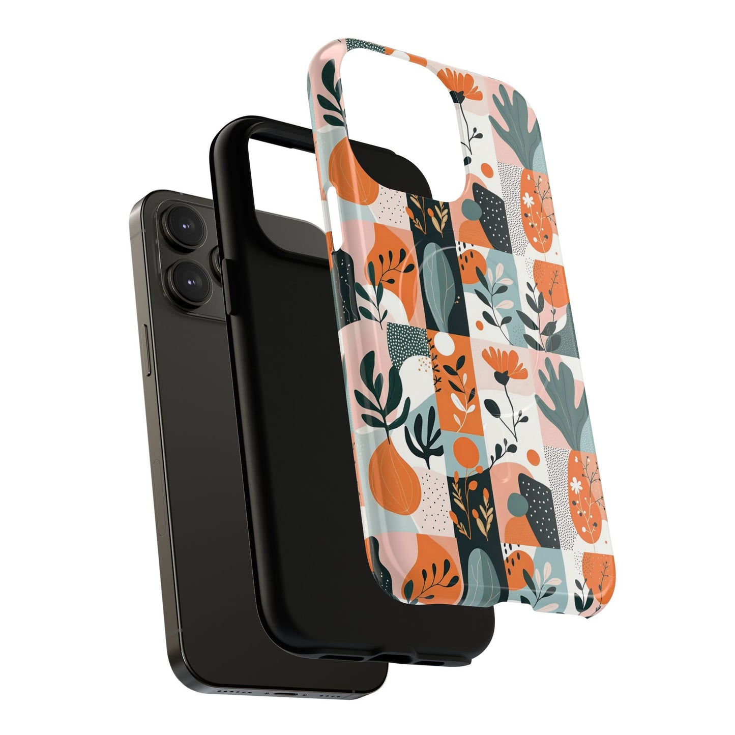 Botanical Bliss Tough Magnetic Phone Case, Durable Phone Cover, Gift for Her, Stylish Tech Accessory, Fall Vibes, Trendy Mobile Case