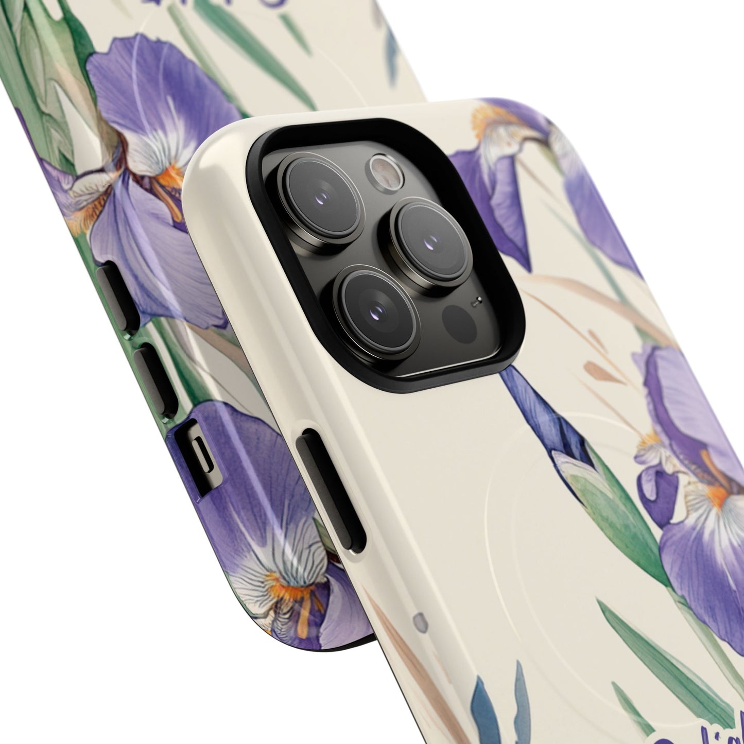 Delight yourself in the Lord Psalm 37:4, Inspirational Gift, iPhone Magnetic Case Scripture, Floral Bible Verse, MagSafe® iPhone® Tough Case, iPhone 14, iPhone 15, iPhone 16, Pro, Pro Max, Plus.