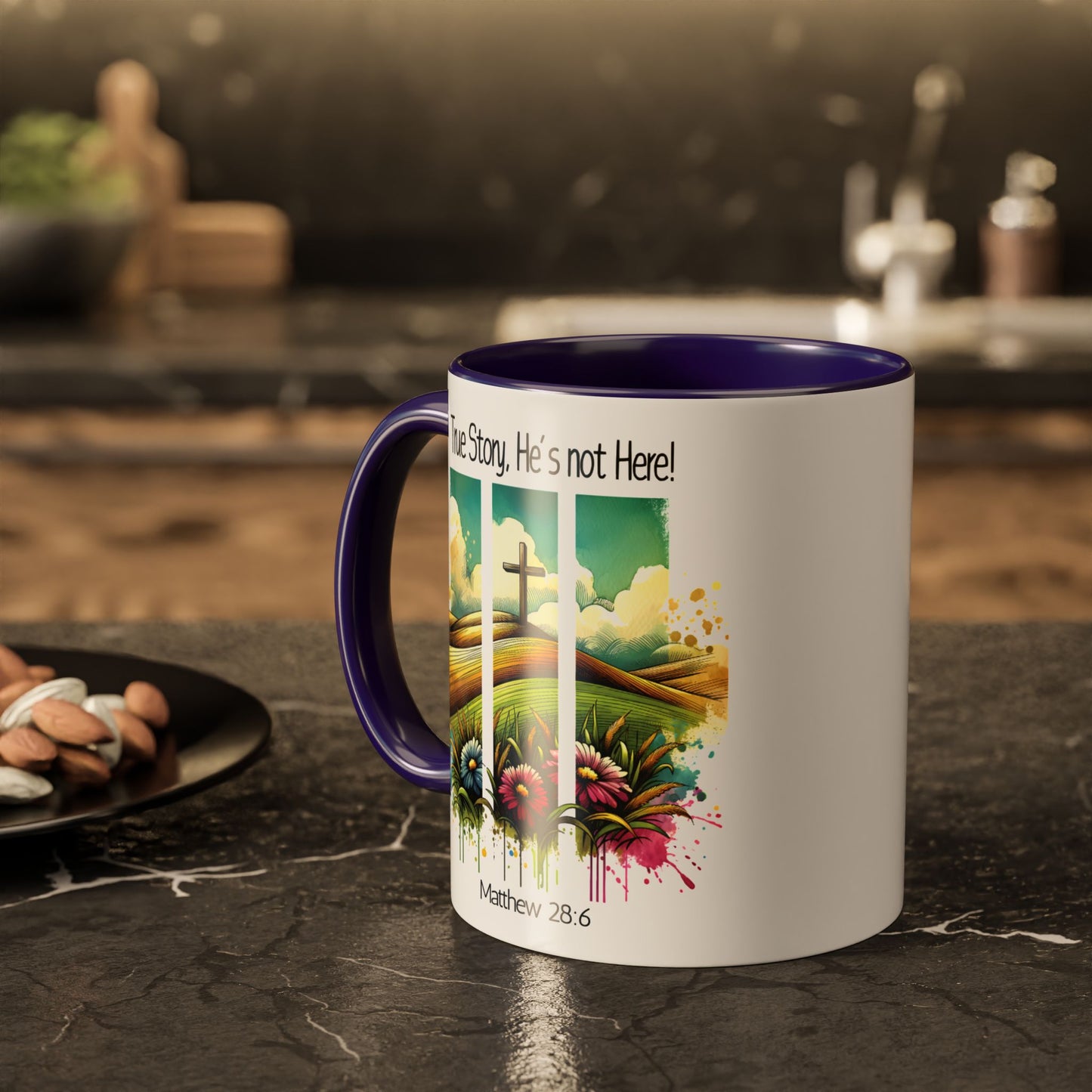 Inspirational Colorful Mug - True Story, He’s Not Here! - 11oz & 15oz Options