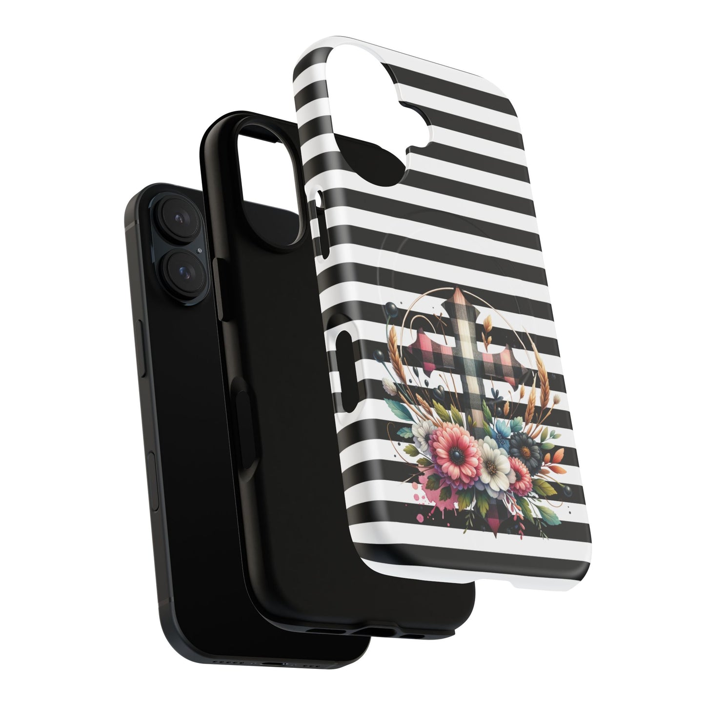 Striped in His Glory iPhone Case, Tough Magnetic Phone Protector, MagSafe iPhone Cover, Durable Case for Everyday Use, Gift for Nature Lovers, Vibrant Design.