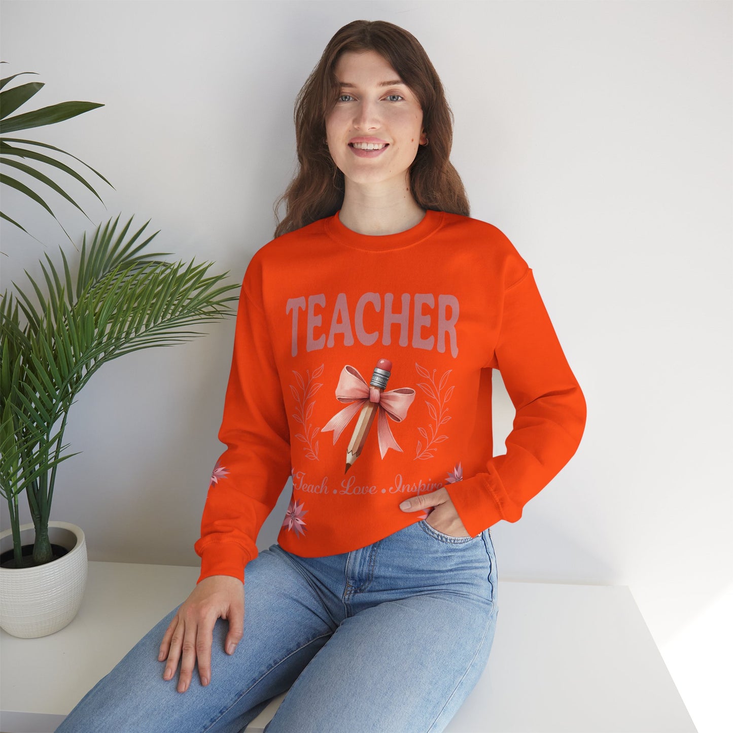 Teacher Unisex Heavy Blend™ Crewneck Sweatshirt