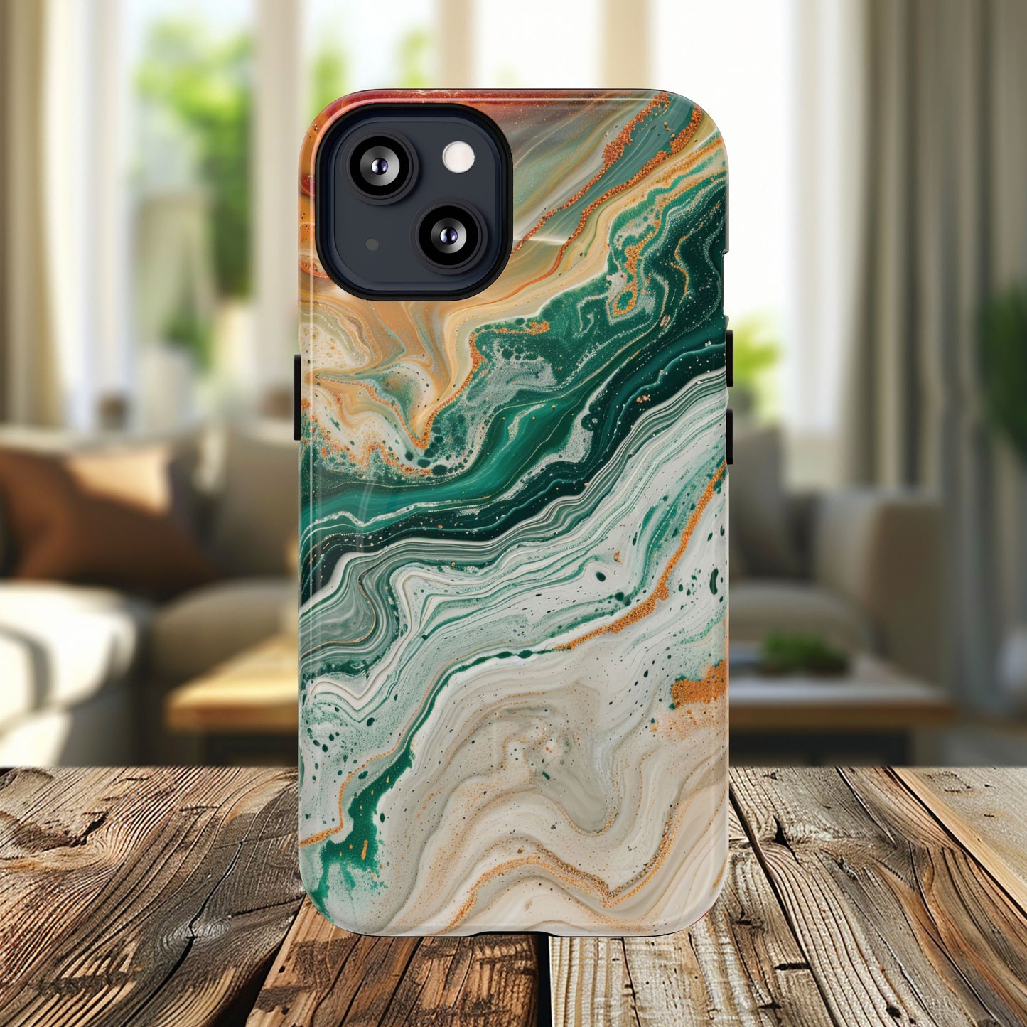 Stylish Tough Acrylic Magnetic iPhone Cases for Everyday Protection, Marble Design, Unique Gifts for Tech Lovers, Holiday Essentials