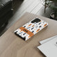 Personalized Whispering Feathers Samsung, Google Pixel and iPhone Case, Custom Name Case.