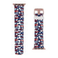 Patriotic Waves Apple Watch Band - Stars and Stripes Design