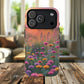 Floral Sunset Phone Case, Tough Magnetic Cases for iPhone, Nature Lover Gift, Durable Protection, Eco-Friendly Phone Accessory