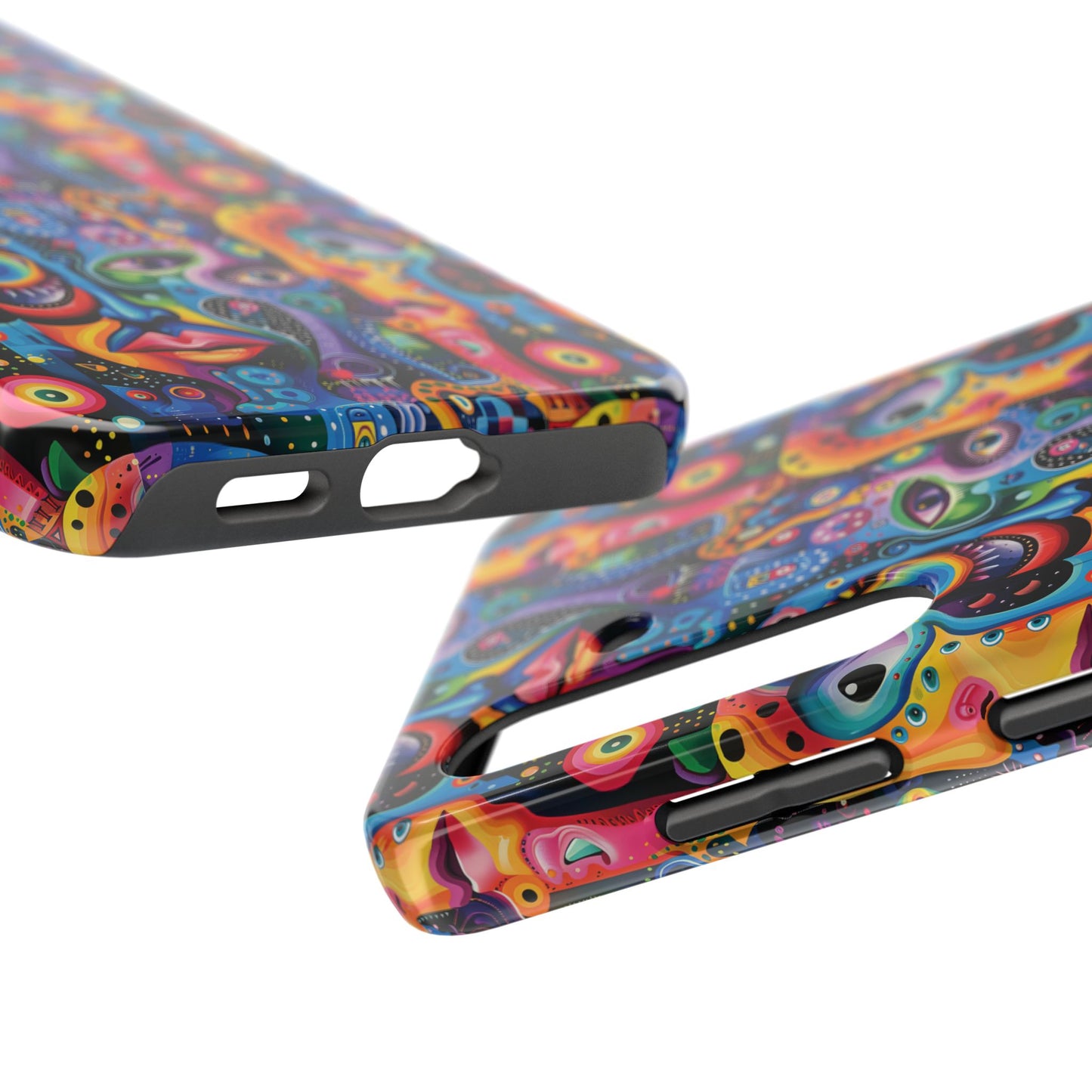 Psychedelic Visions Vibrant Art iPhone and Samsung Phone Case - Stylish Tough Case for Artists & Creatives.