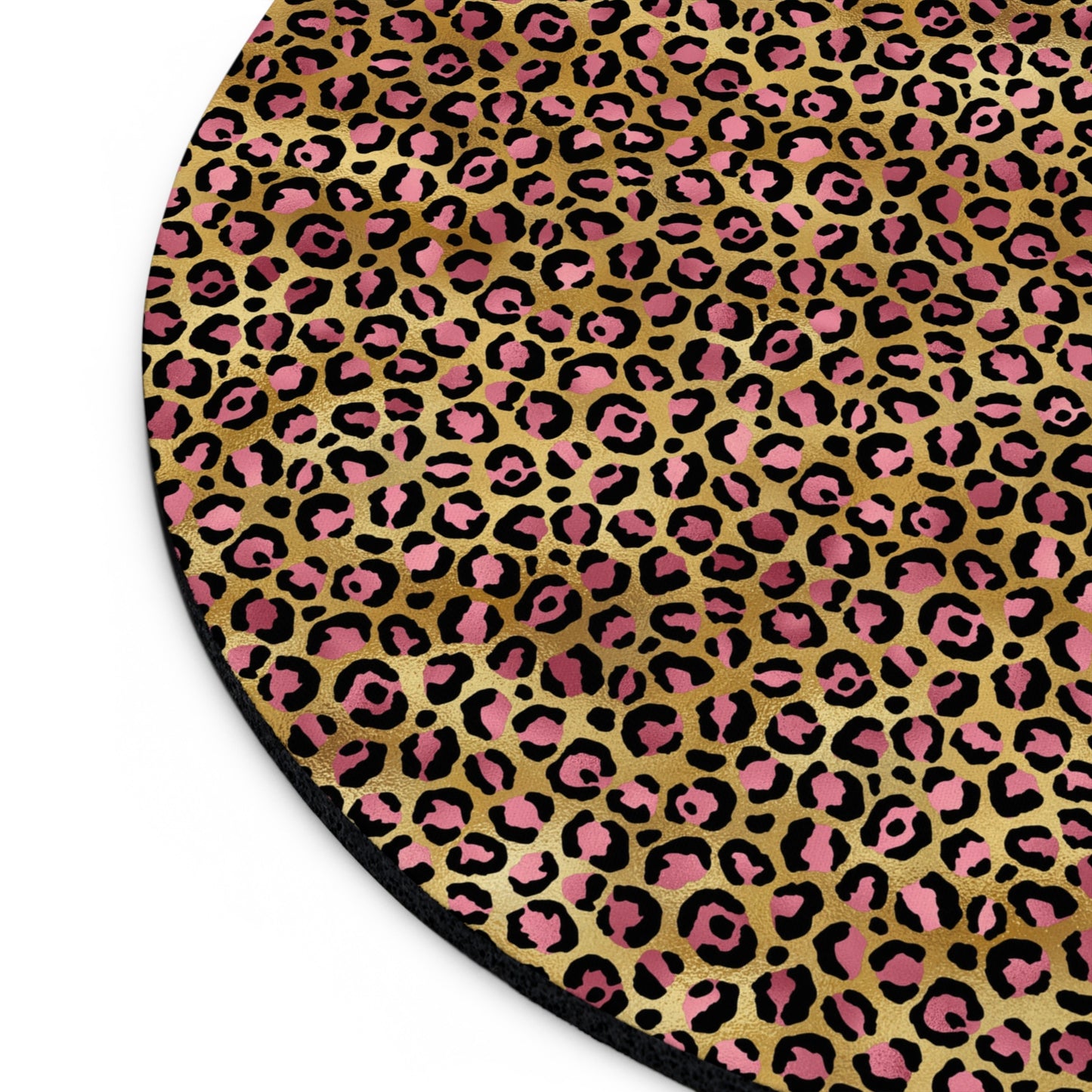 Leopard Luxe Print Mouse Pad - Stylish Desk Accessory for Animal Lovers