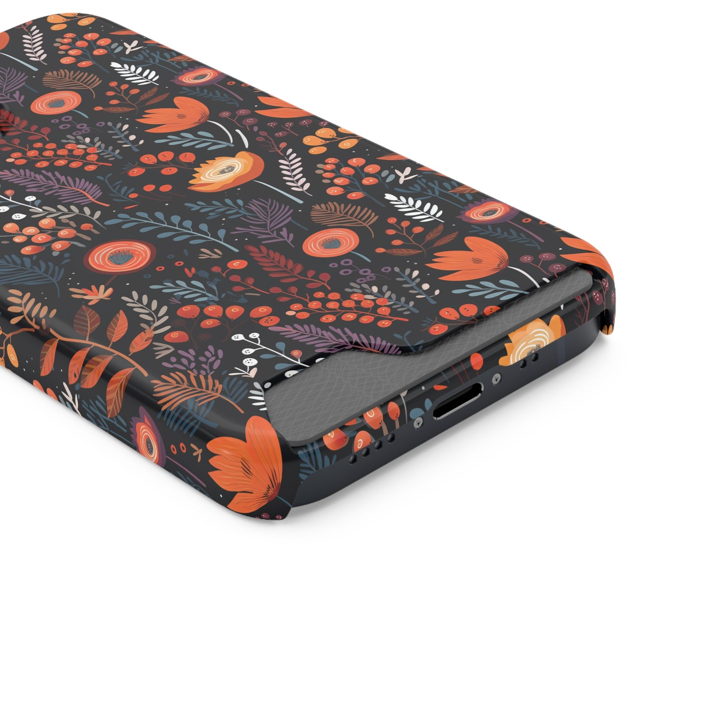 Autumn Bloom Samsung and iPhone Case With Card Holder