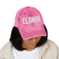 Vintage Embroidered Dad Cap with 'ELOHIM GENESIS 1:1' - Stylish Casual Hat, Gift for Him/Her, Summer Accessory, Trendy Streetwear, Spiritual Fashion