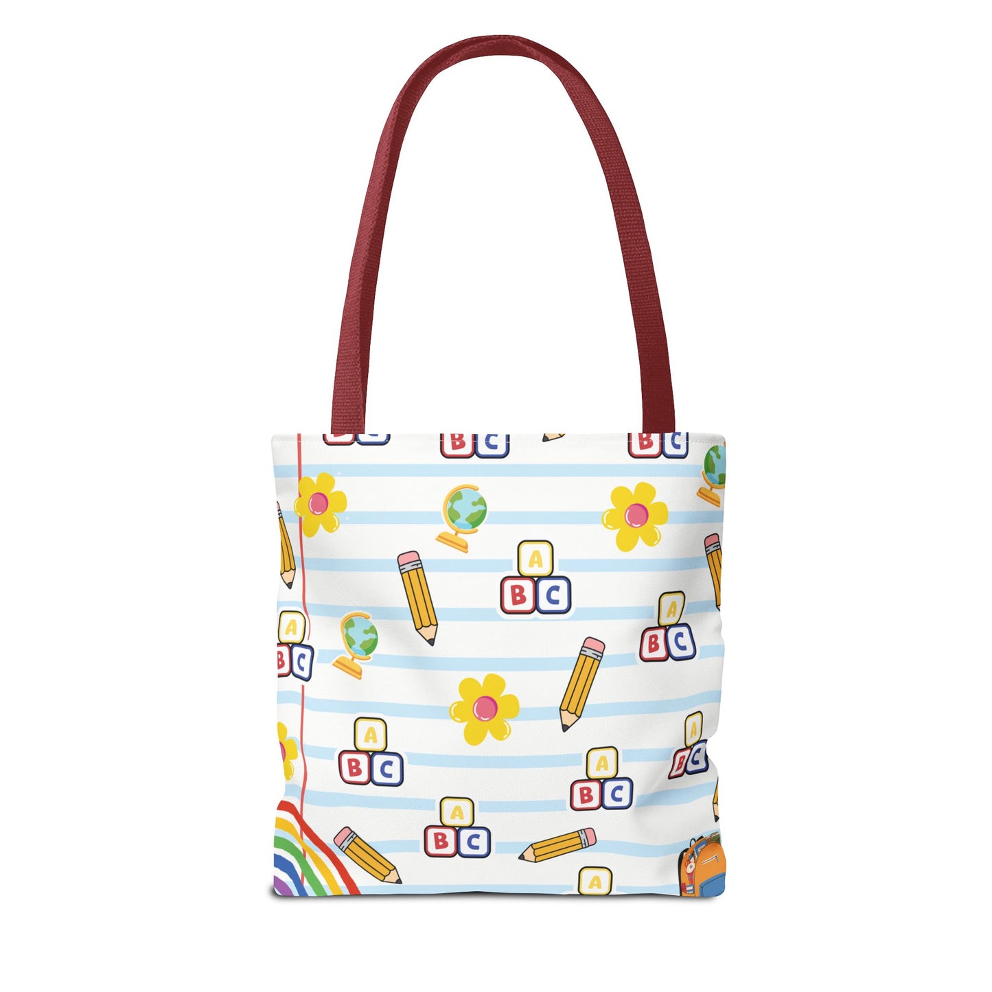 Personalized White SchoolYard Chic Composition Book Inspired Tote Bag, Back to School Tote, Teacher Gift, Kids Bag, Custom Name Bag, Educational Accessories, Back to School Tote Bag.