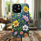 Flower Garden Stained Glass Phone Case, Tough Magnetic Cases, Floral Phone Cover, Durable Phone Accessories, Spring Gift, Birthday Present