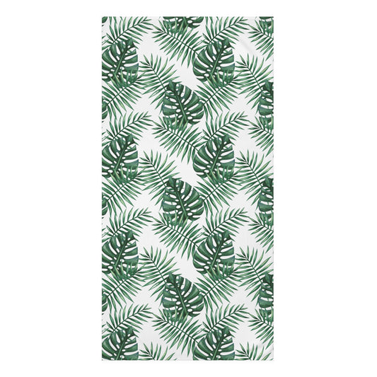 Tropical Bliss White Mink-Cotton Towel