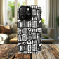 Modern Abstract Geometric Tough Magnetic Phone Case, Durable Phone Accessory, Gift for Him or Her, Artistic Design, Modern Decor