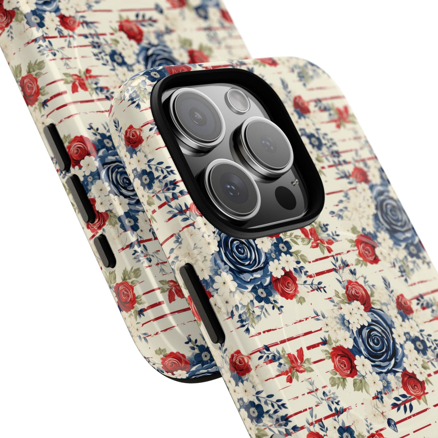 Rose & Glory Tough iPhone Magnetic Case, Vibrant Protective Cover, Stylish Gift for Her, Floral Design, iPhone Accessories, Anniversary Gift