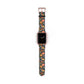Whimsical Feline Garden Print Watch Band for Apple Watch - Cute Animal Design.
