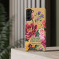 Floral Bible Verse Phone Case with Card Holder — "Let Your Light Shine" (Matthew 5:16)