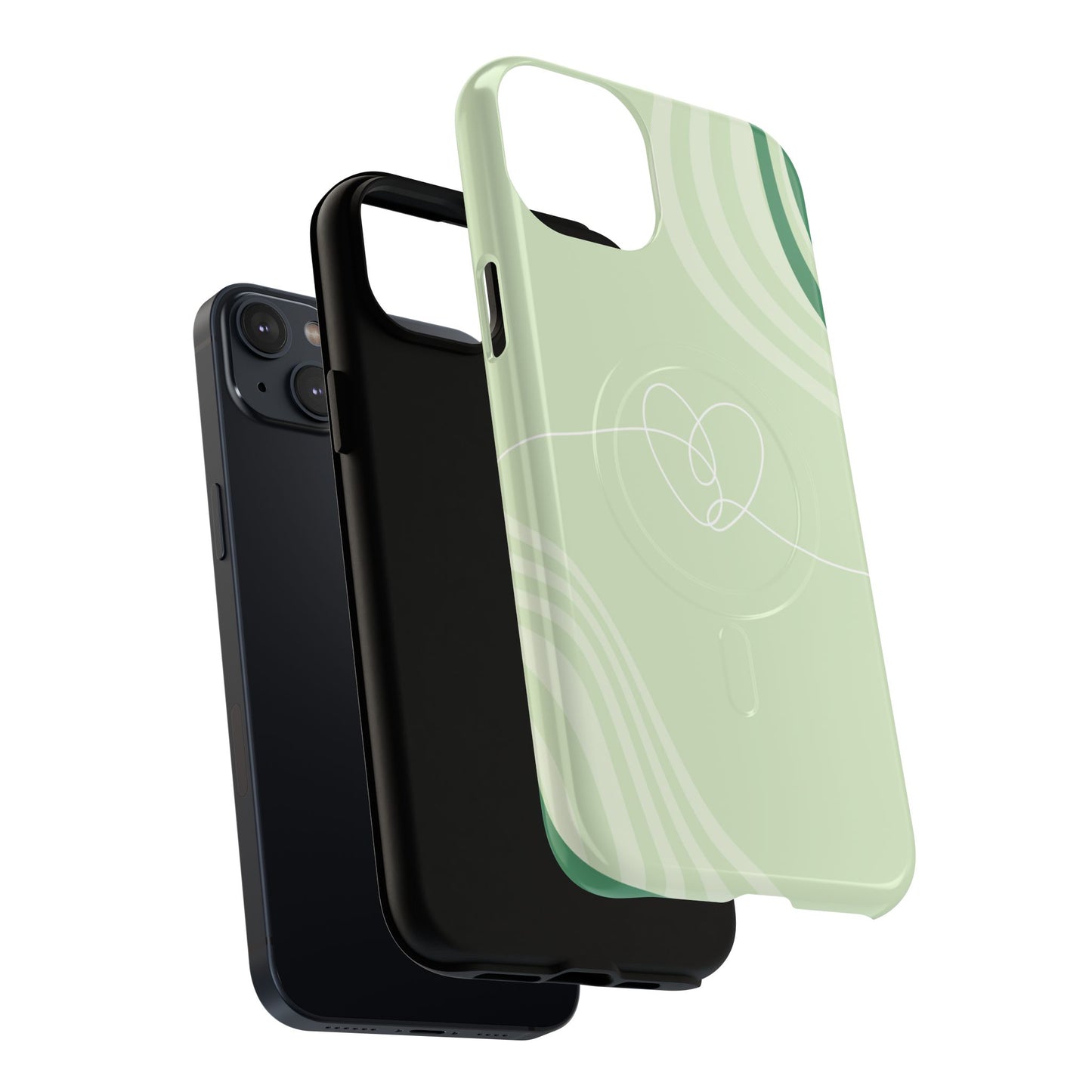 Loving Lines Tough iPhone Magnetic Cases, Eco-Friendly Gift, Birthday Present, iPhone 14, iPhone 15, iPhone 16, Pro, Pro Max, Plus MagSafe Protection Case.