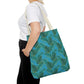 Turquoise Tropical Bliss Tote Bag