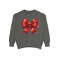 Bow Charm Valentines Unisex Comfort Colors Garment-Dyed Sweatshirt